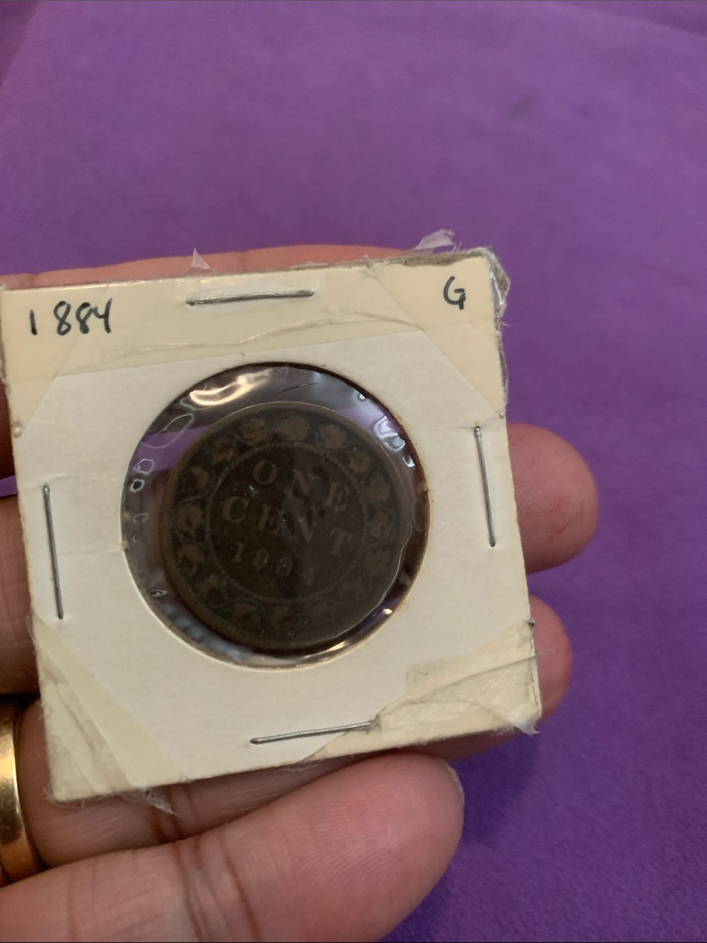 1884 Large Canadian Penny - Picture 2 of 7